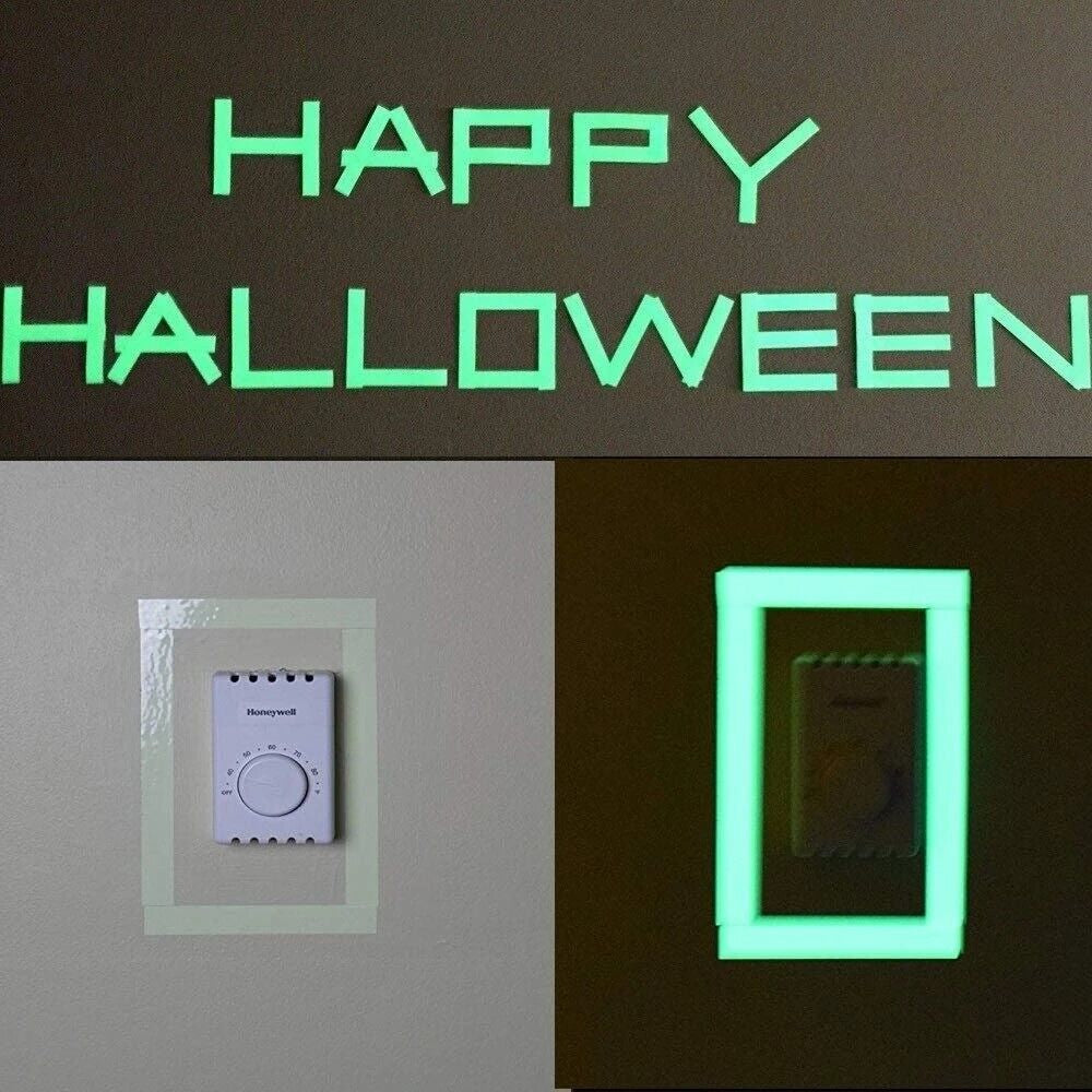 2PC  Glow In The Dark Adhesive Wall Sticker Tape