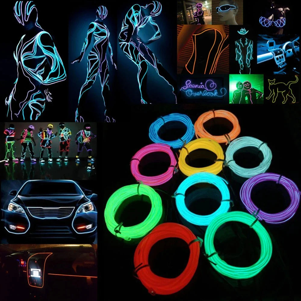 Neon LED Wire Strip Decor + Controller