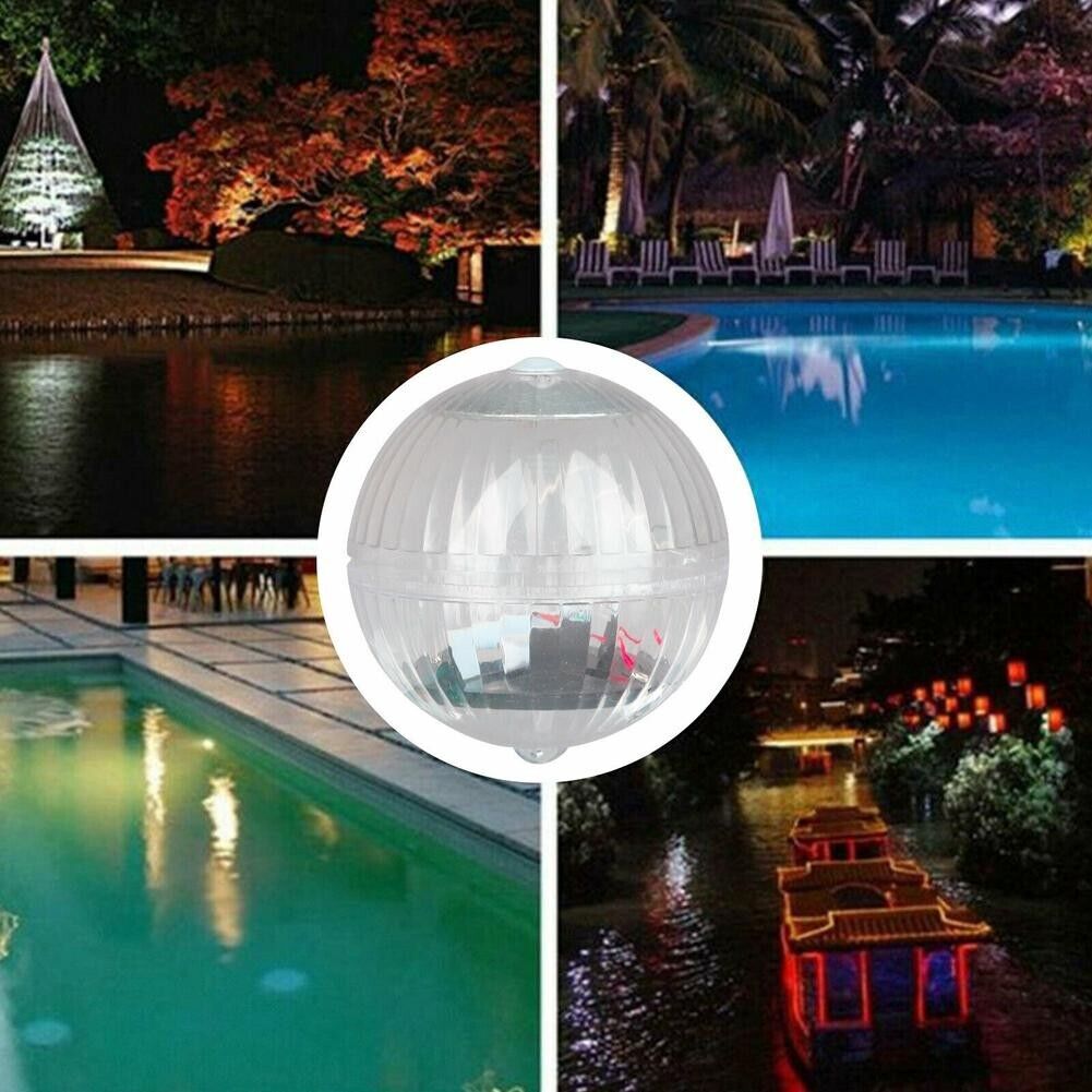 Solar Powered Floating Pool Lamp Rotating RGB LED
