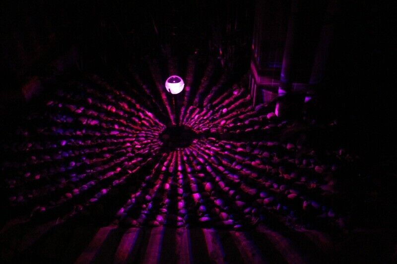 Solar Powered Floating Pool Lamp Rotating RGB LED