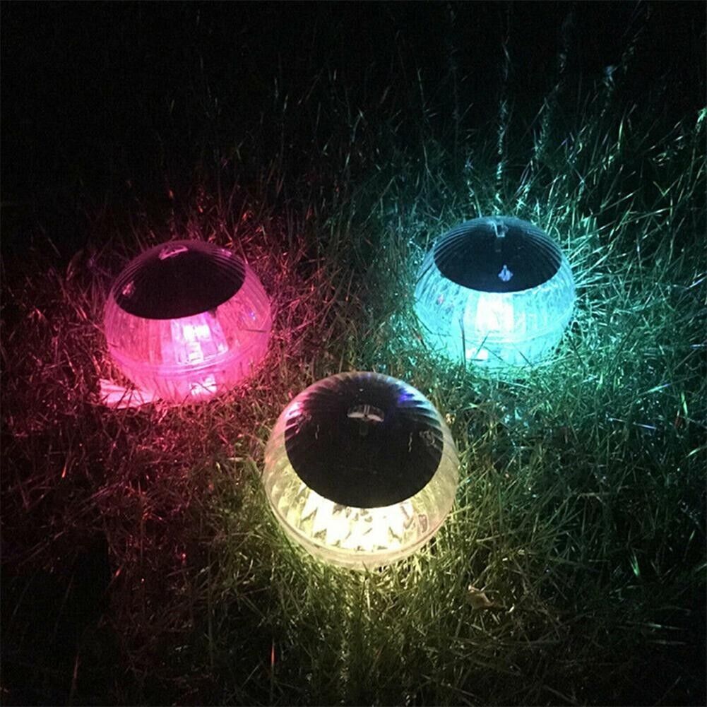 Solar Powered Floating Pool Lamp Rotating RGB LED