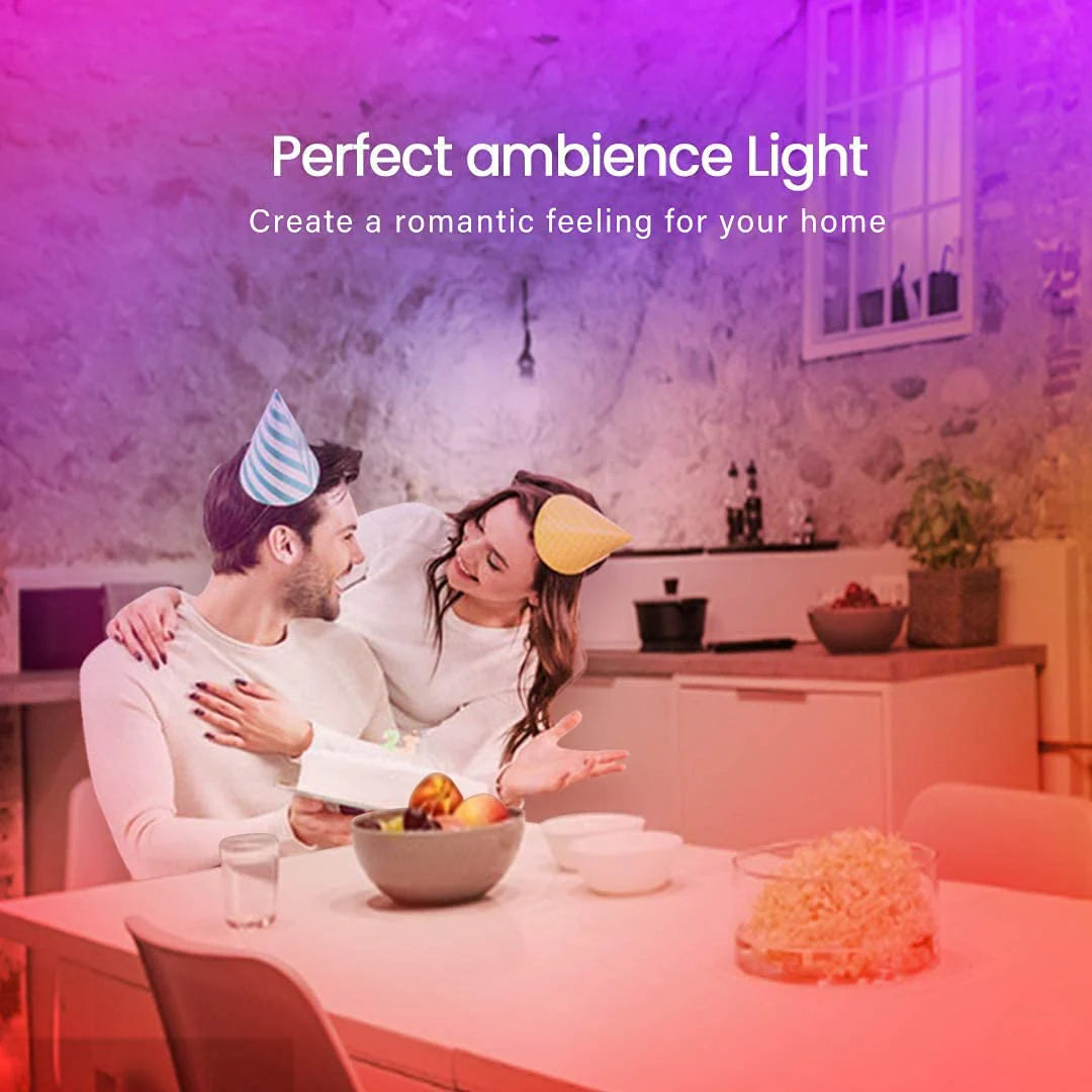 50 FT LED Strip Lights, Bluetooth, Color Changing Music Sync, Phone Controller + Remote
