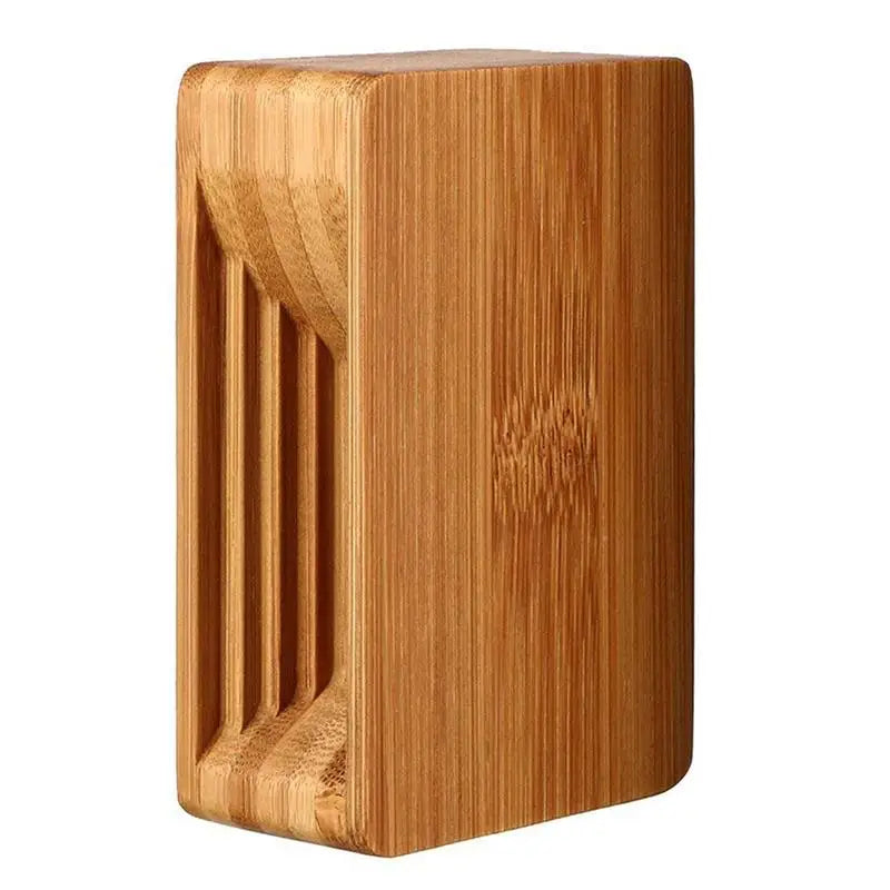 Wooden Sound Amplifier Stand Holder for Iphone, Natural Loudspeaker Mini Megaphone Cell Phone Stand (Square)