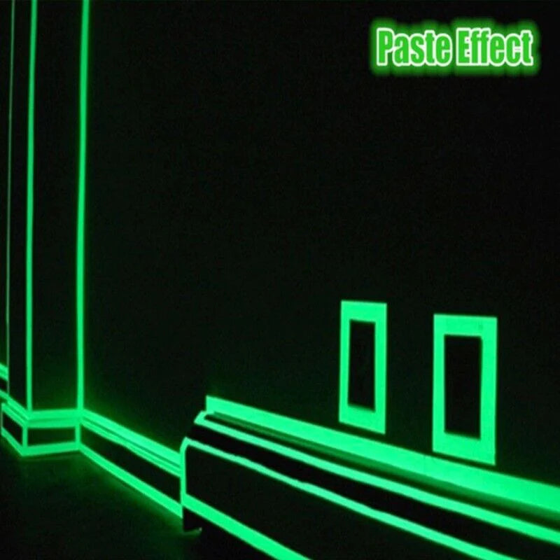 2PC  Glow In The Dark Adhesive Wall Sticker Tape